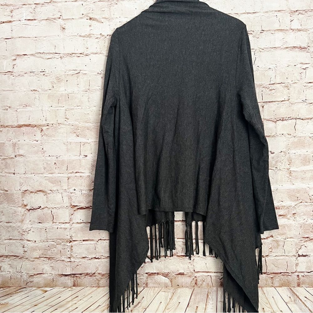 Chelsea & Theodore fringe cardigan sweater - Picture 6 of 6